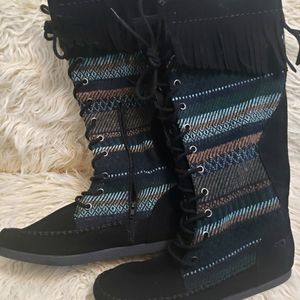 Rocket dog boho fringed boots